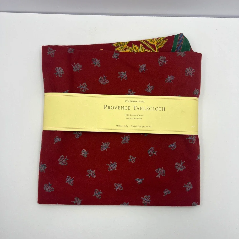 Williams-Sonoma Red Provence Tablecloth 70